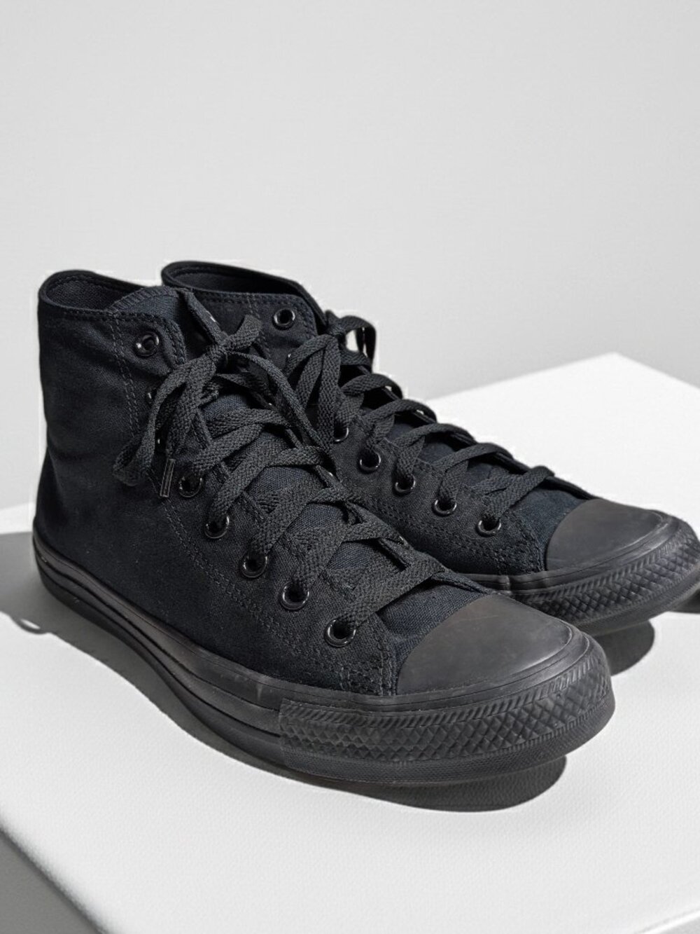 Converse All Star High Top Blackout Sneakers Mens 10.5 Triple Black